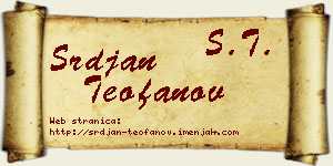 Srđan Teofanov vizit kartica